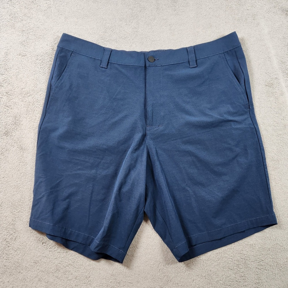 Banana Republic Performance Tech Shorts Mens size 40 Navy Blue Stretch 9" Inseam